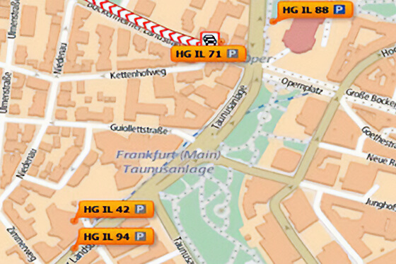Grafik für die Fahrtracking Software.